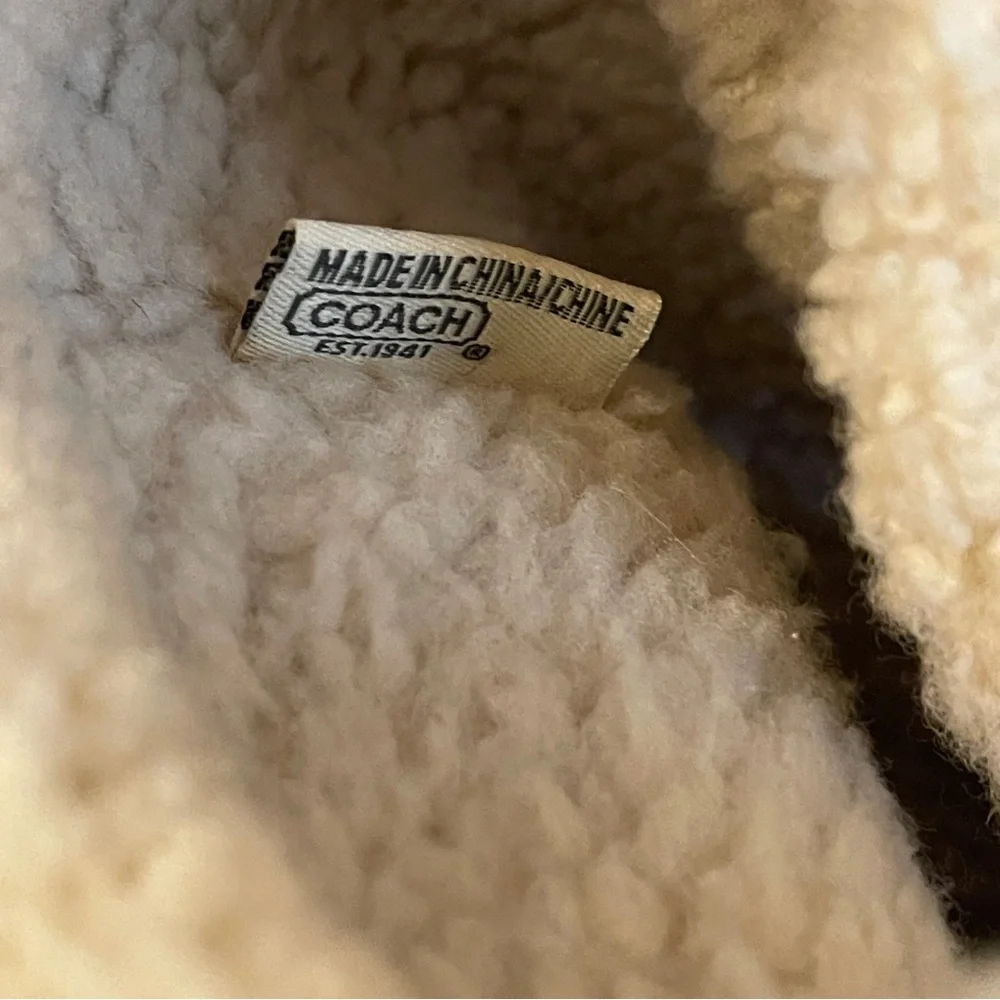 Coach Shearling Tuesday Suede Boots Size 7